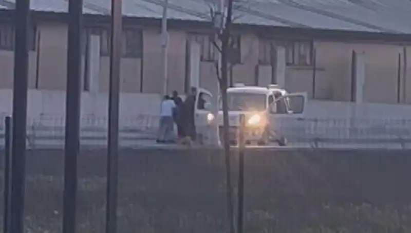 Drift Yapan Araçtan Yola Fırlayan Şoför, Alev Alev Korku Dolu Anlar Yaşadı