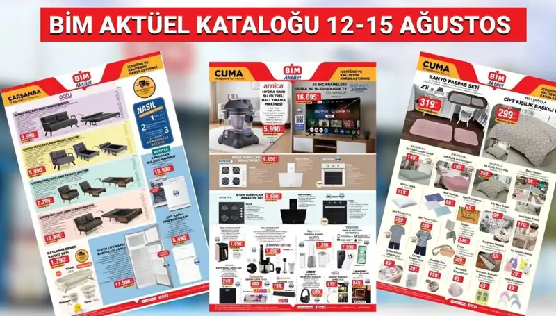BİM 12-15 Ağustos 2025 Aktüel Kataloğu: Yeni Ürünler Sizi Bekliyor!