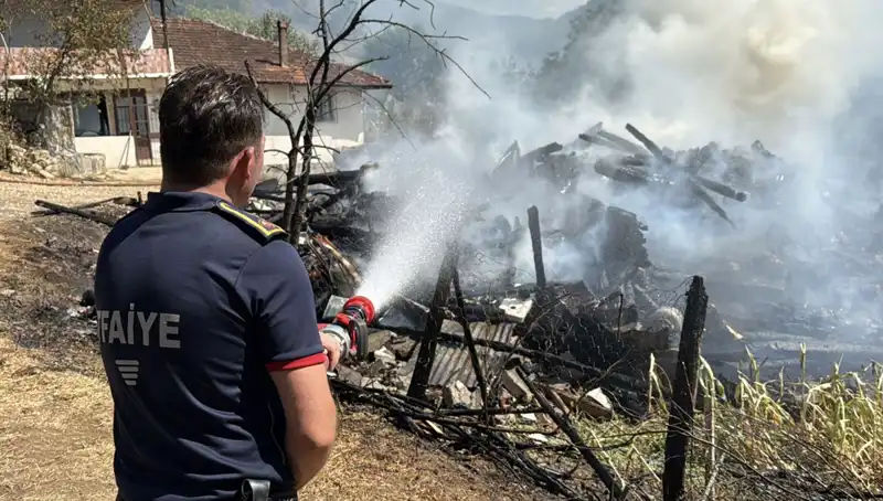 Evde Çıkan Yangın Ormanı Tehdit Ediyor: Ekiplerin Acil Müdahalesi Devam Ediyor