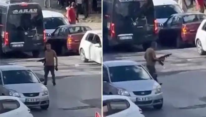 Başakşehir'de Pompalı Tüfekle Yolu Kapatıp Korku Salan Olay!