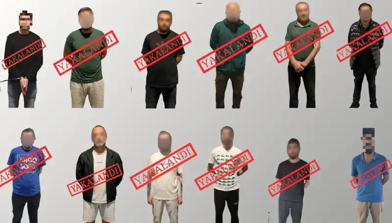 Ulusal Seviye Aranan 12 Kişi Kırmızı Bültenle Yakalandı!